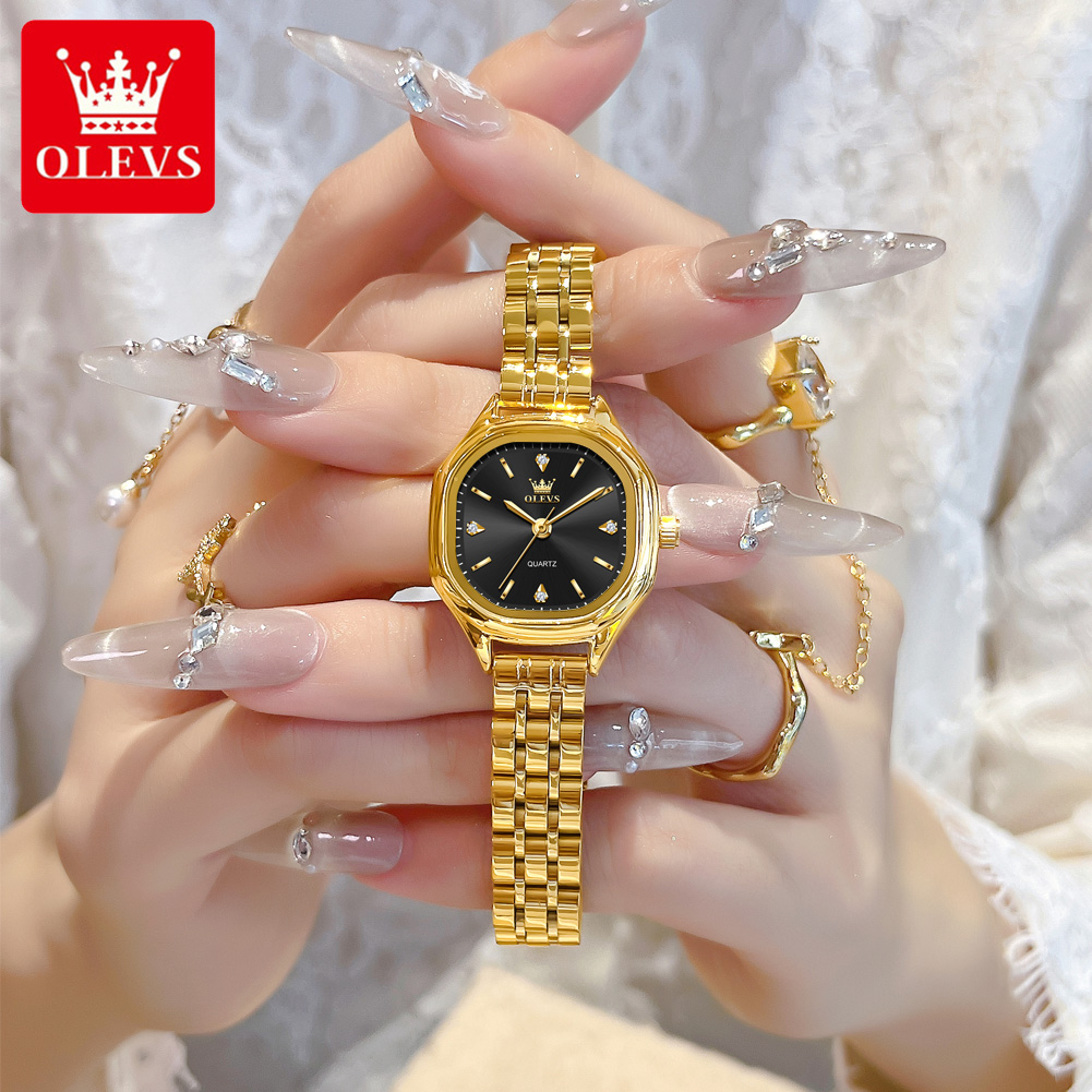Fashion Mens Watches - OLEVS 5888 женские часы золотые оригинальные