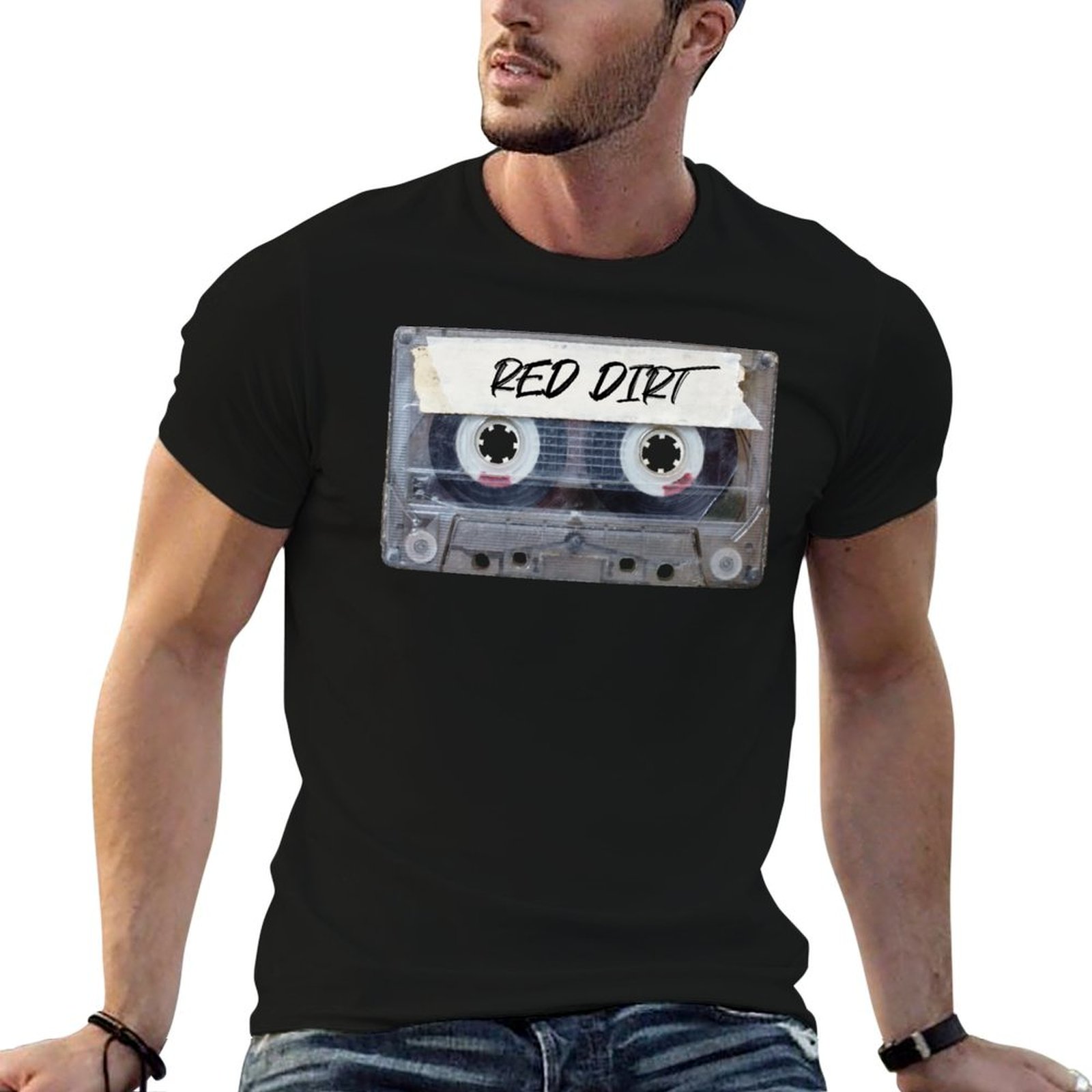 Men'S Fashion Genres - Футболка с принтом «Кассета с записанной