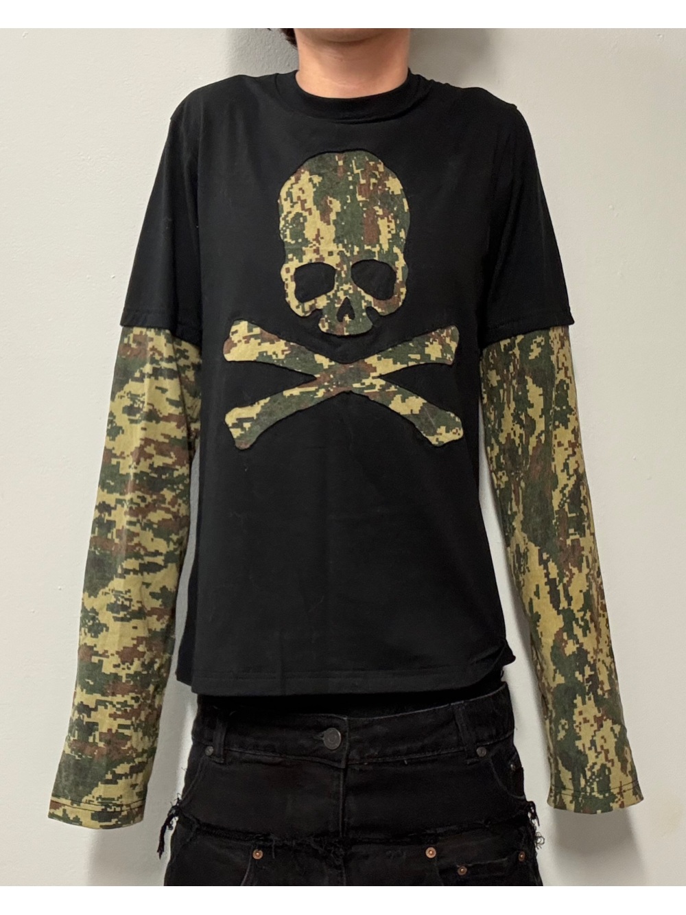 Mens Fashion Top - Новинка 2026: Американский ретро-топ с камуфляжным