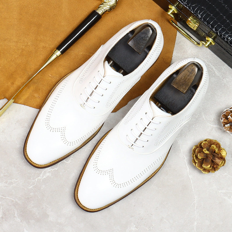 Oxford Shoes Brogue - Мужские износостойкие Броги из натуральной кожи,