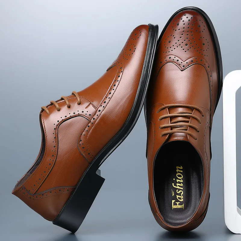 Oxford Shoes Brogue - Туфли-оксфорды из натуральной телячьей кожи, модельные