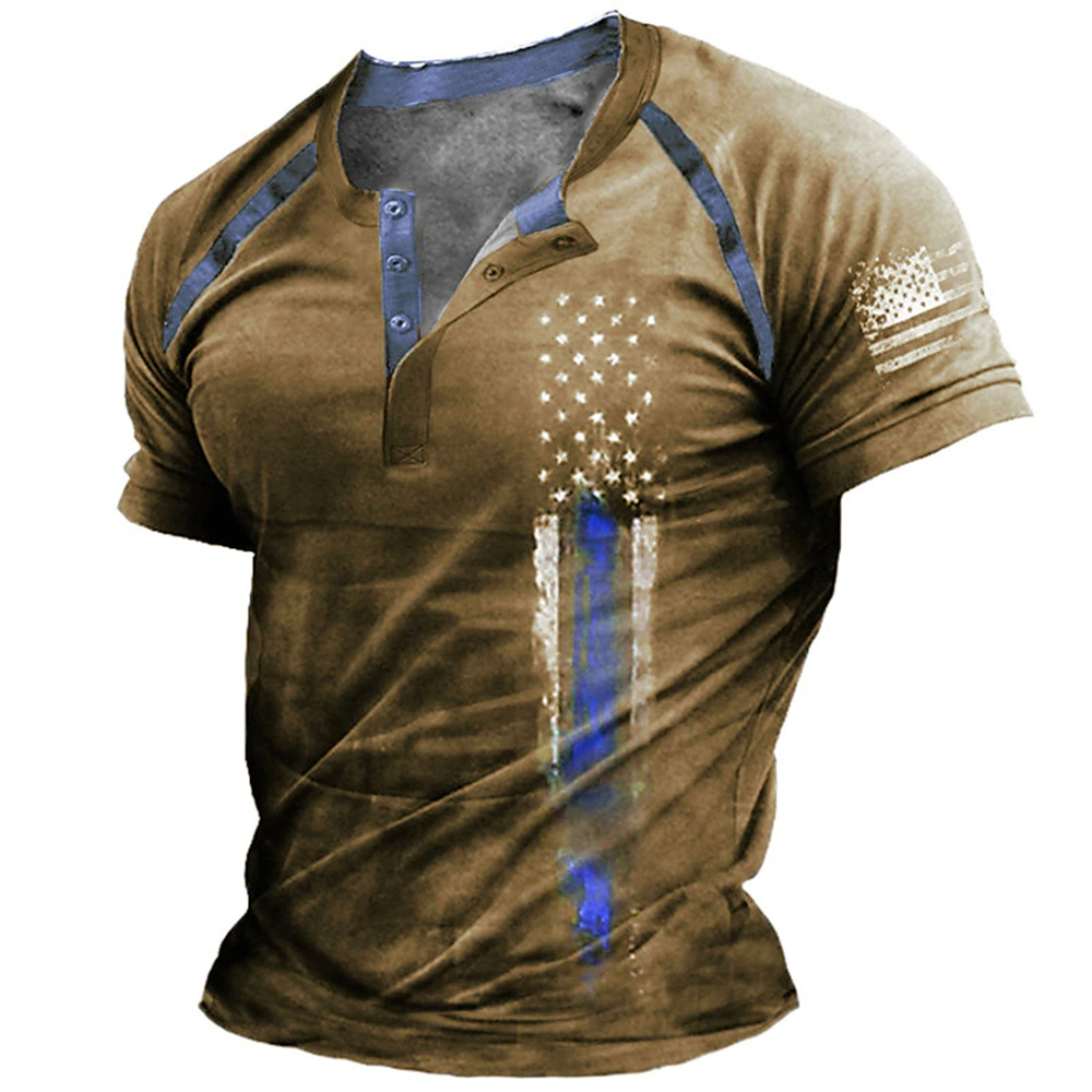 Mens Fashion Clothes - Забавная мужская рубашка с 3D-принтом американского