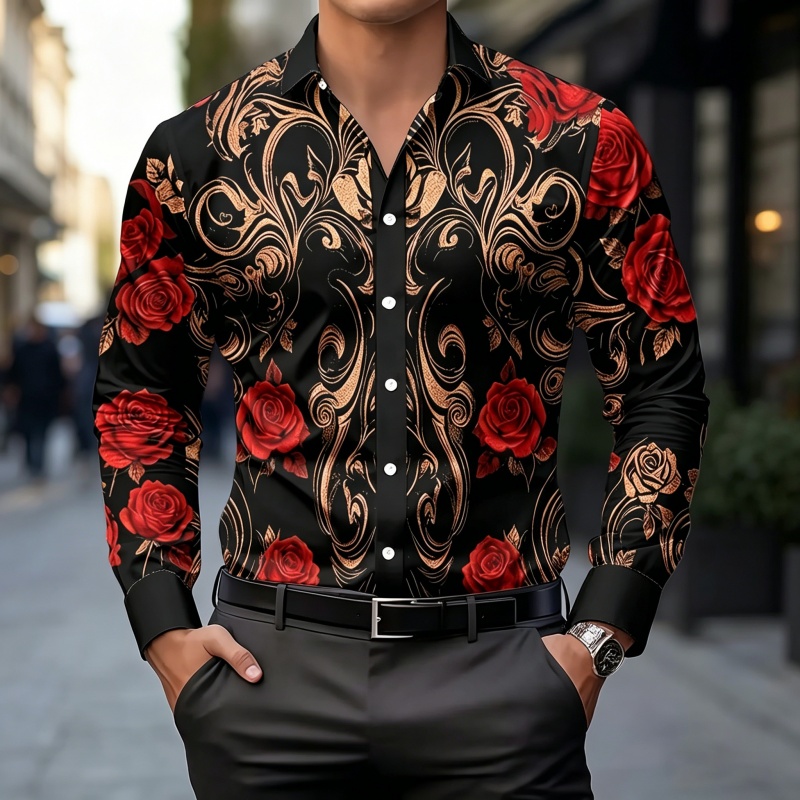 Mens Fashion Top - Новая мужская рубашка 2026 года: модная,