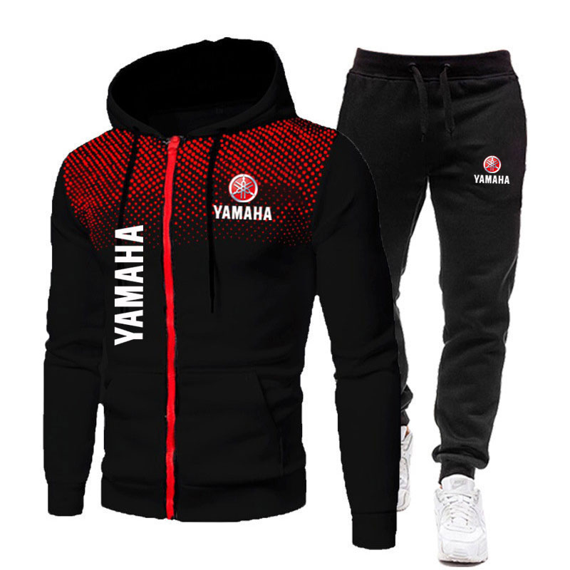 Men'S Fashion Zipper Hoodie - Мужские комплекты Yamaha с логотипом, модные