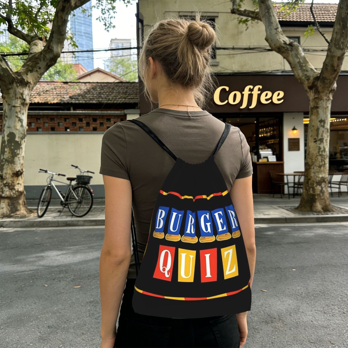Men'S Fashion Quiz - Рюкзаки Burger Quiz с новым логотипом,