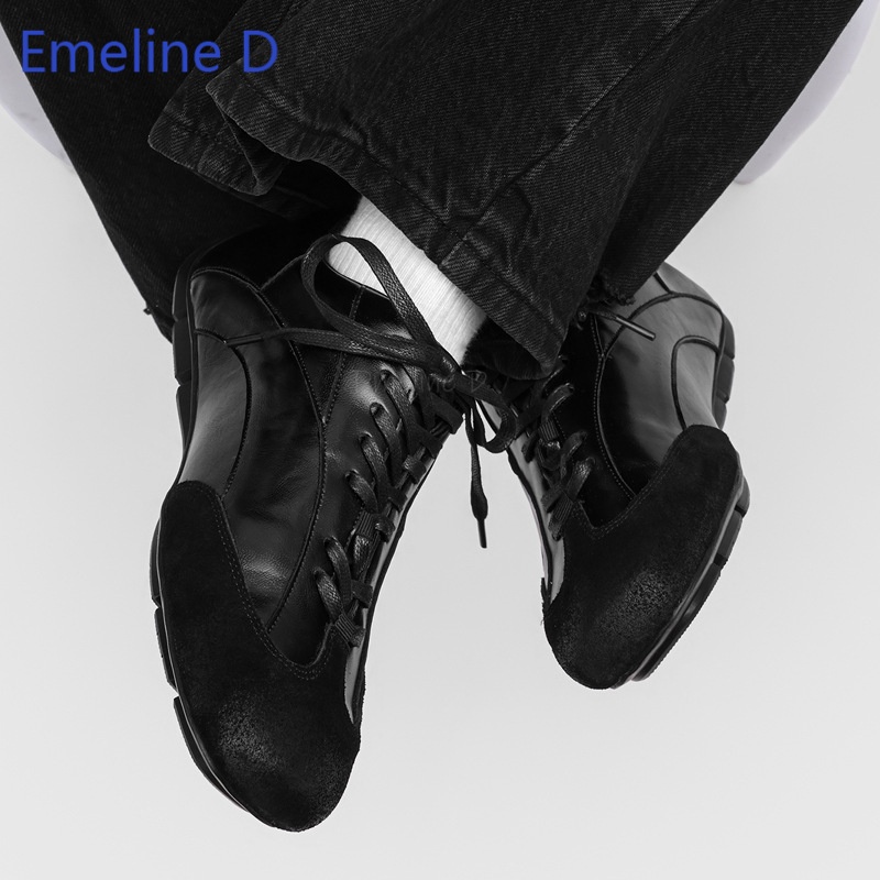 Mens Fashion Combination - Мужские винтажные повседневные кроссовки с комбинированным