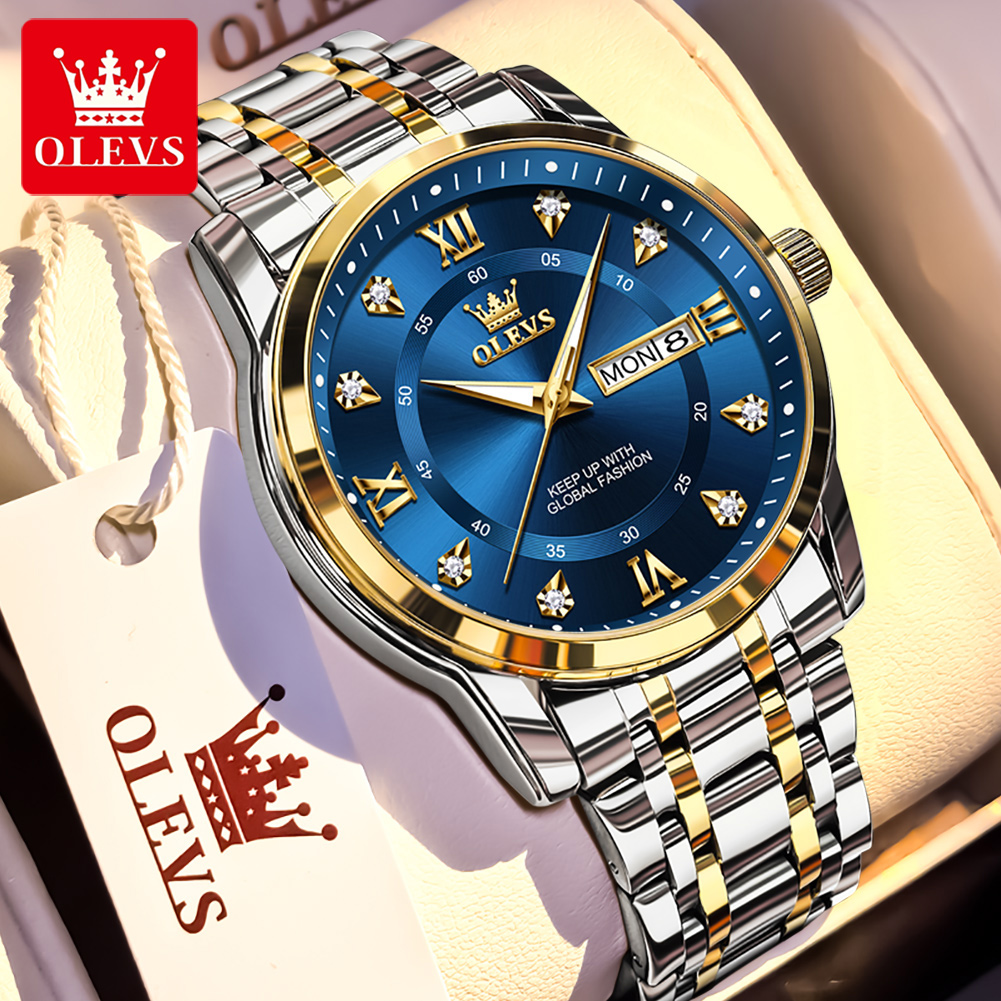 Fashion Mens Watches - OLEVS брендовые модные мужские часы из