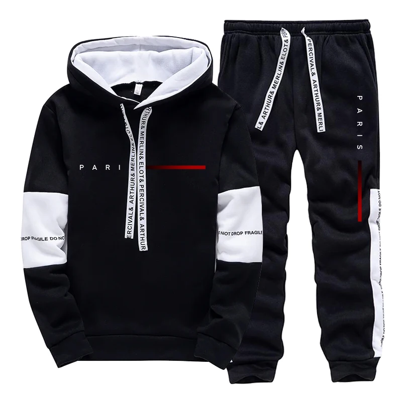 Paris Fashion Men - Мужской комплект: модный худи и спортивные