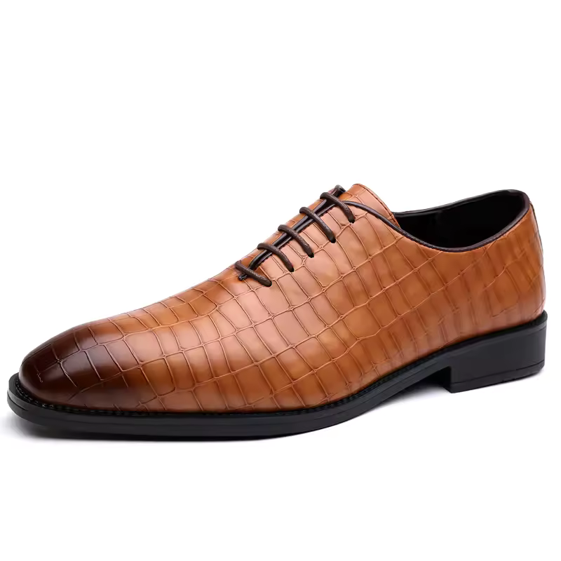 Oxford Shoes Brogue - Роскошные мужские кожаные туфли в стиле