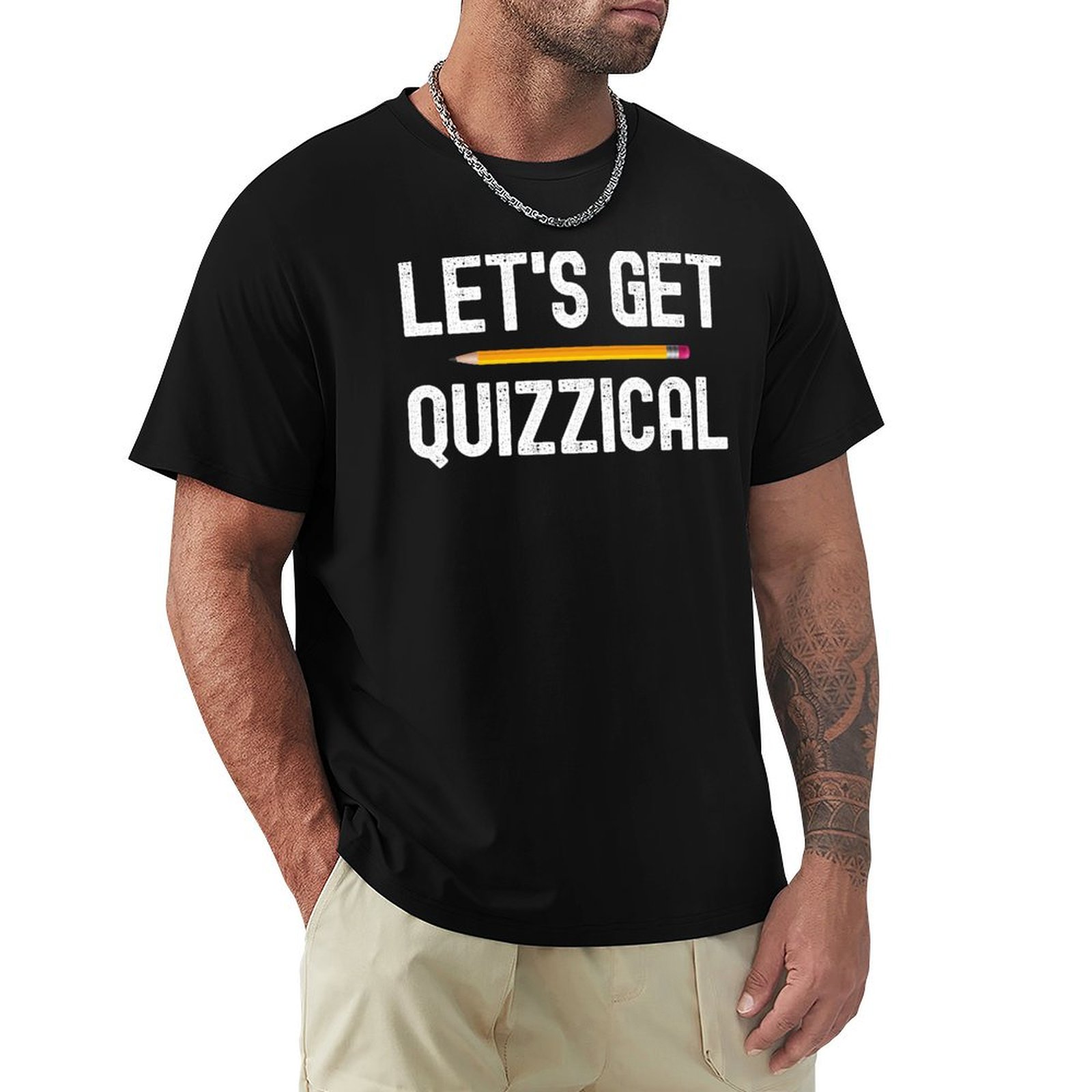 Men'S Fashion Quiz - Футболка Lets Get Quizzical для вечеров