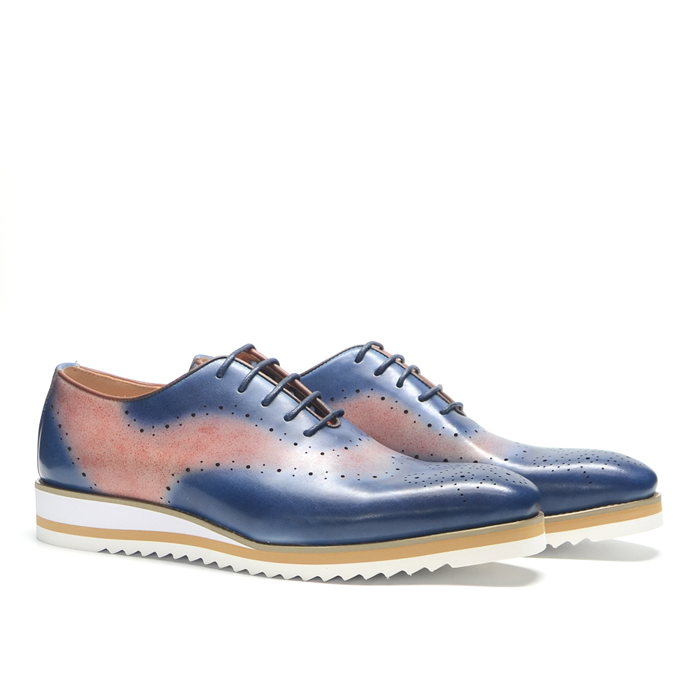 Oxford Shoes Brogue - Мужские оксфорды класса люкс с однотонным