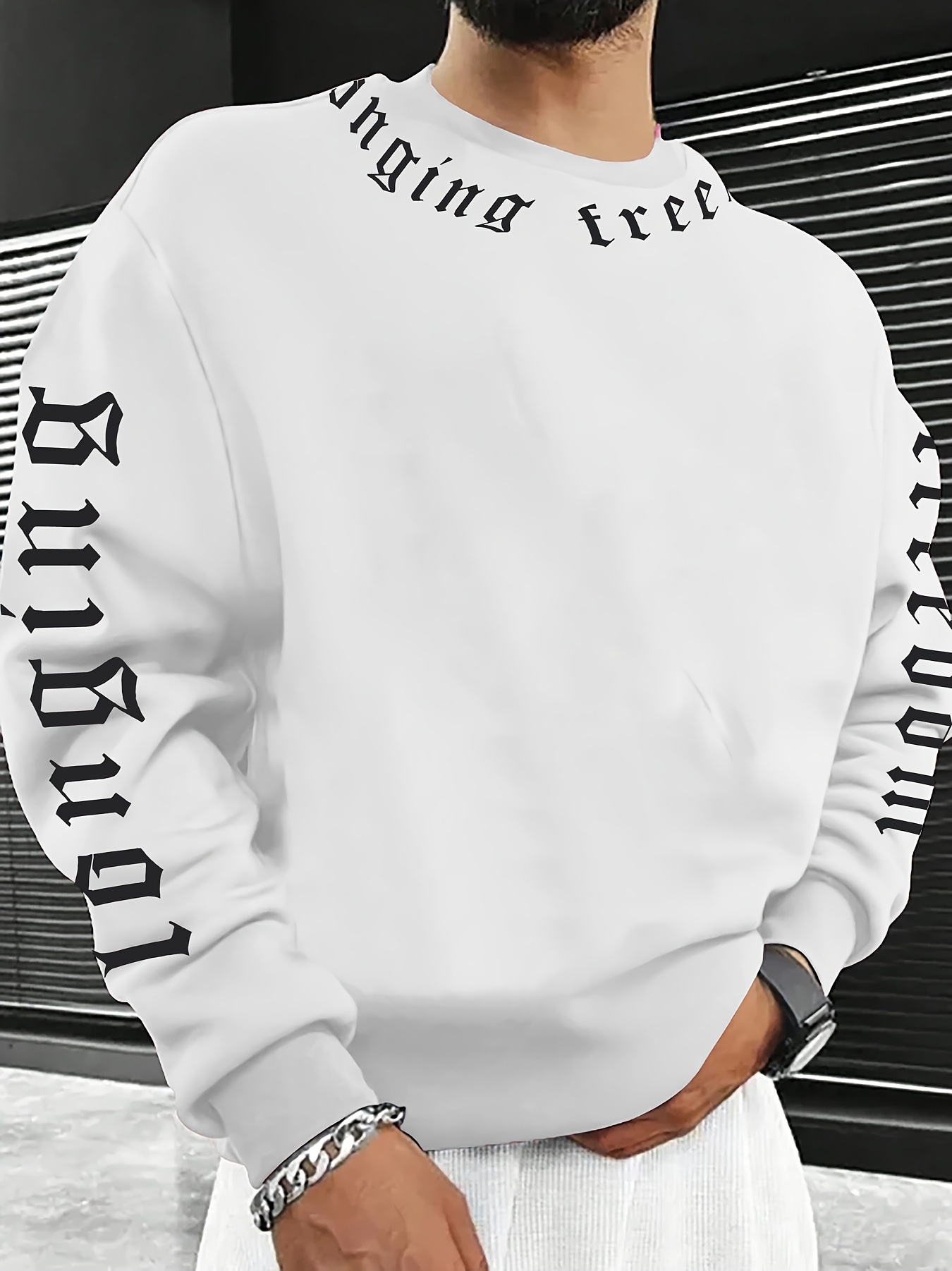 Мужской свитшот с круглым выре – обзор и цена Men'S Fashion Clothing