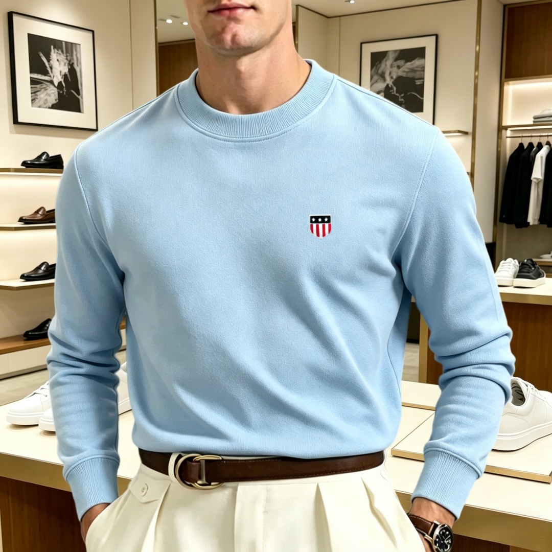 Мягкая хлопковая мужская футбо – обзор и цена Mens Fashion Top