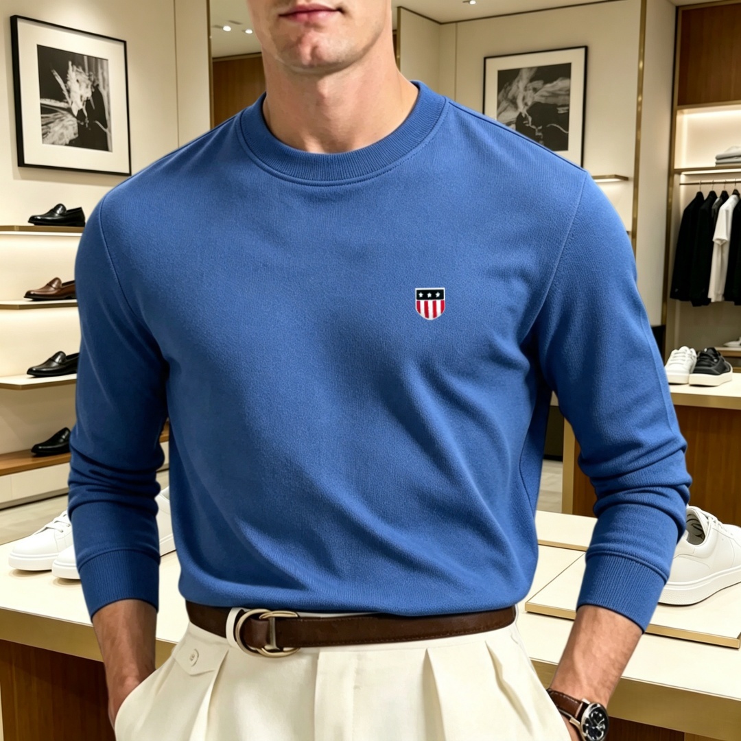 Мягкая хлопковая мужская футбо – обзор и цена Mens Fashion Top