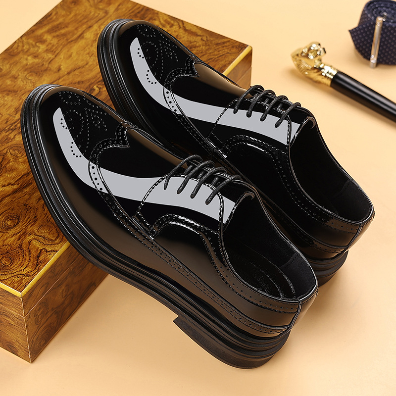 Мужские лакированные туфли-бро – обзор и цена Oxford Shoes Brogue