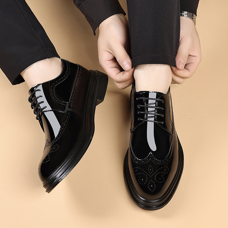 Мужские лакированные туфли-бро – обзор и цена Oxford Shoes Brogue