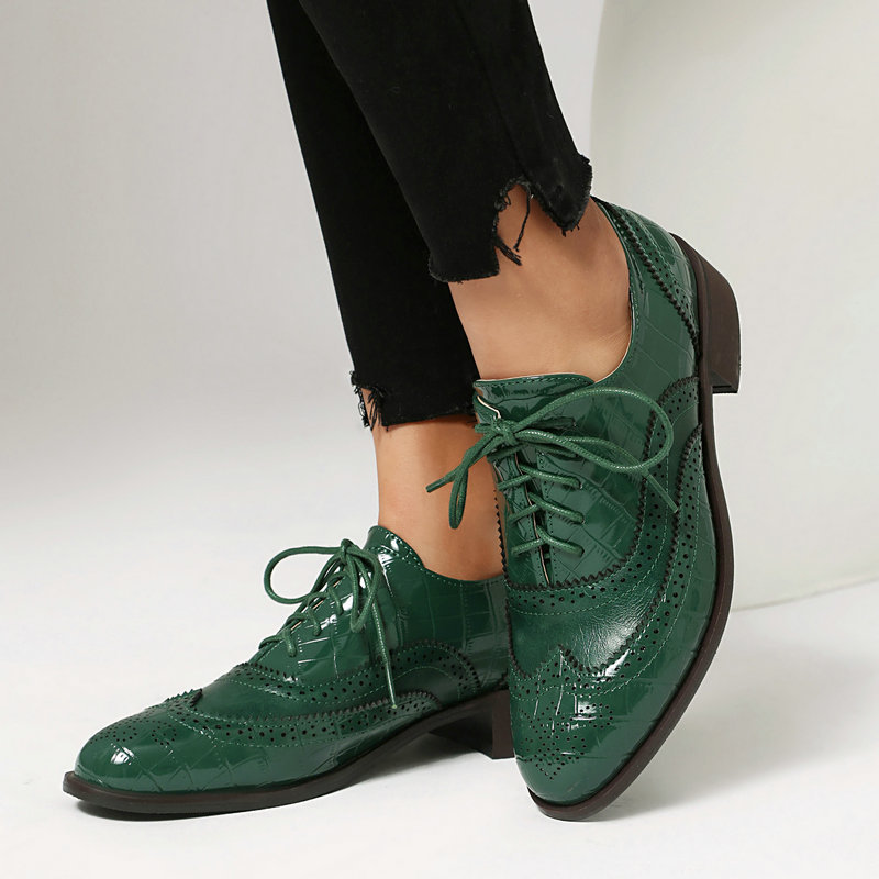 Женские туфли-оксфорды с принт – обзор и цена Oxford Shoes Brogue