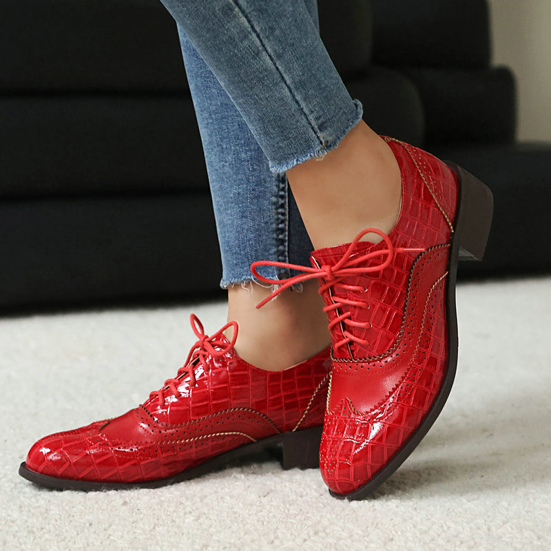 Женские туфли-оксфорды с принт – обзор и цена Oxford Shoes Brogue