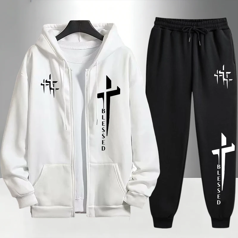 Мужской спортивный костюм Urba – обзор и цена Men'S Fashion Zipper Hoodie