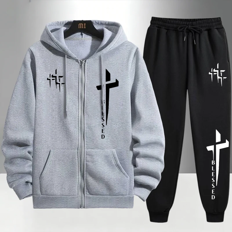 Мужской спортивный костюм Urba – обзор и цена Men'S Fashion Zipper Hoodie