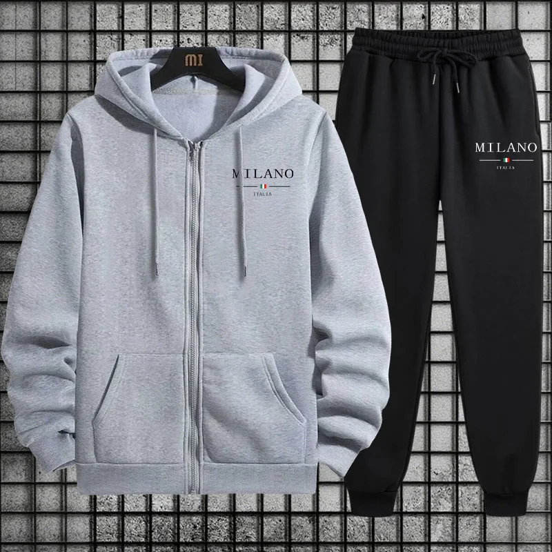 Мужской спортивный костюм Весн – обзор и цена Men'S Fashion Zipper Hoodie