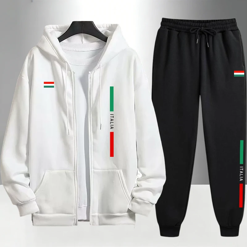 Итальянский модный мужской ком – обзор и цена Men'S Fashion Zipper Hoodie