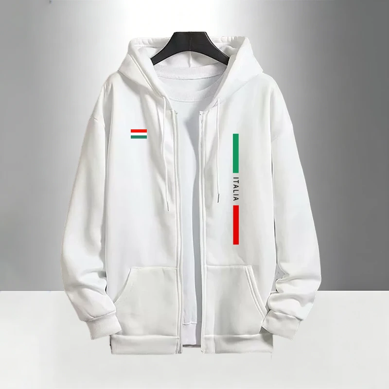 Итальянский модный мужской ком – обзор и цена Men'S Fashion Zipper Hoodie