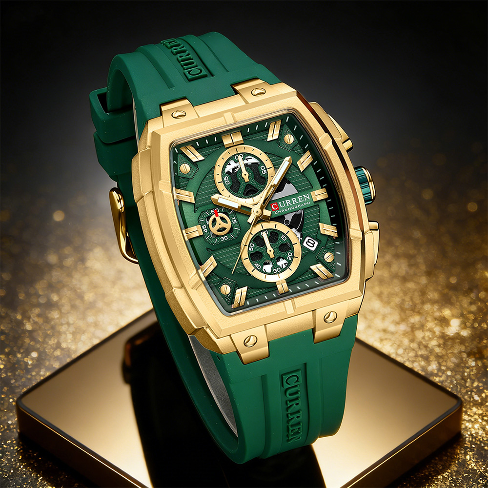 Роскошные винтажные часы CURRE – обзор и цена Fashion Mens Watches