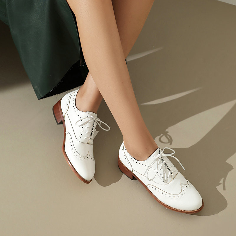 Женские туфли-оксфорды броги н – обзор и цена Oxford Shoes Brogue