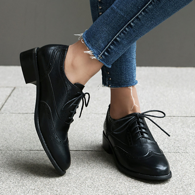 Женские туфли-оксфорды броги н – обзор и цена Oxford Shoes Brogue