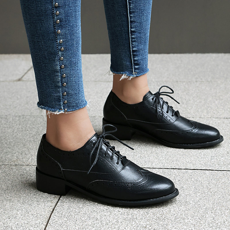 Женские туфли-оксфорды броги н – обзор и цена Oxford Shoes Brogue