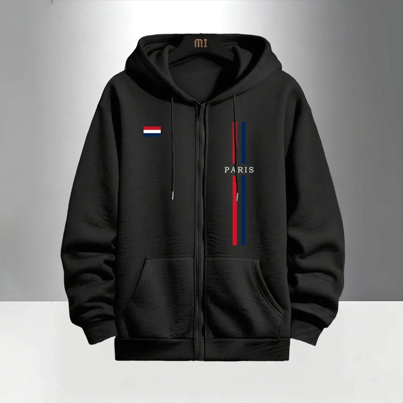 Мужской комплект в парижском с – обзор и цена Men'S Fashion Zipper Hoodie