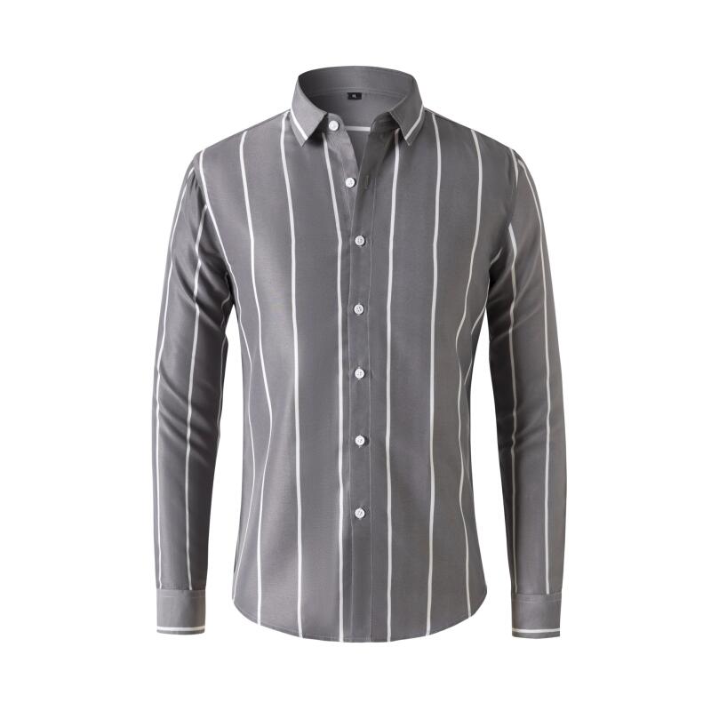 Мужская полосатая рубашка с дл – обзор и цена Men'S Fashion Clothing