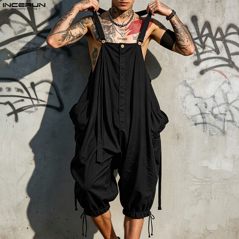 Мужские комбинезоны INCERUN, о – обзор и цена Fashion Harness Men