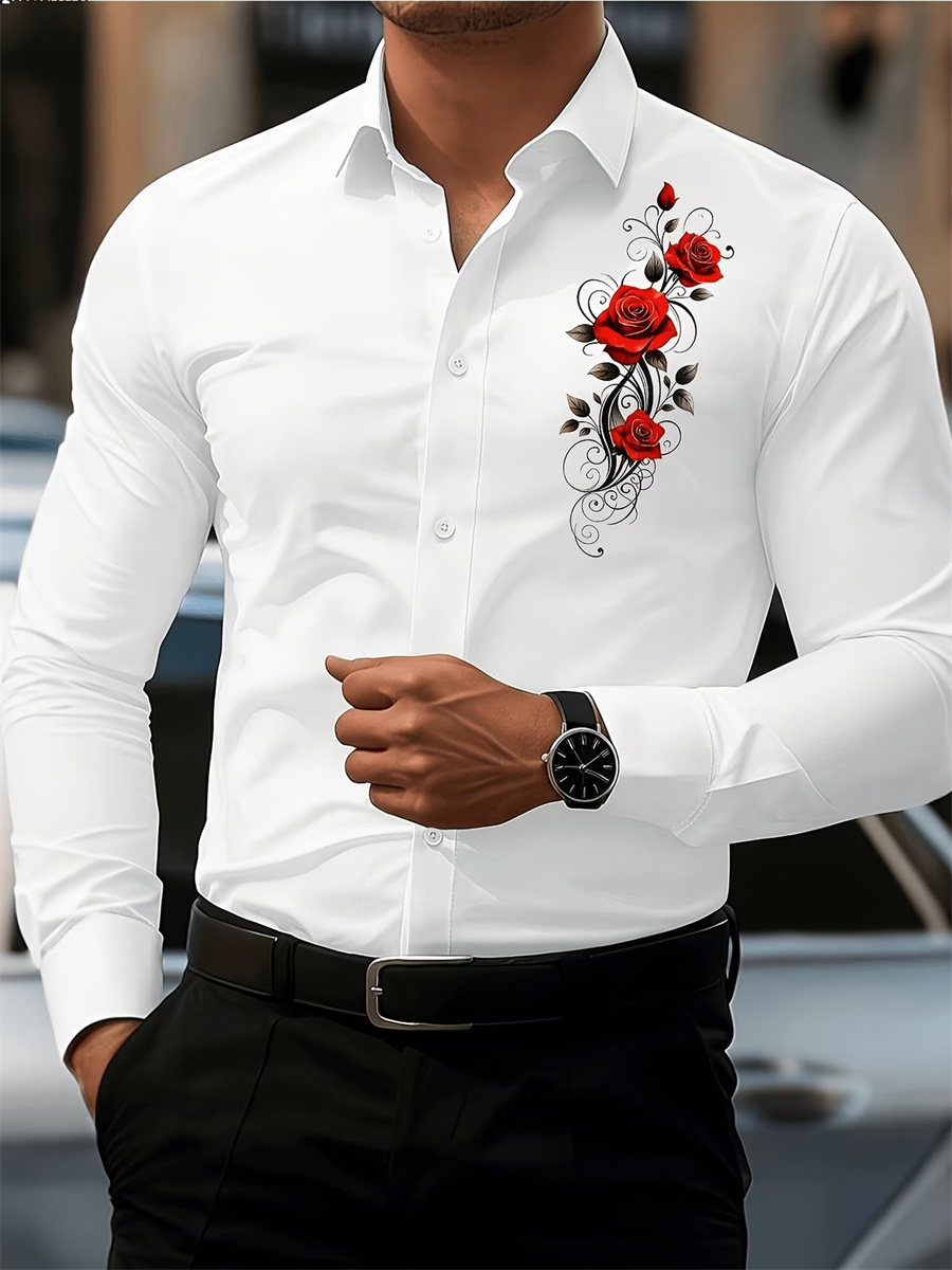 Мужская рубашка с длинным рука – обзор и цена Mens Fashion Top