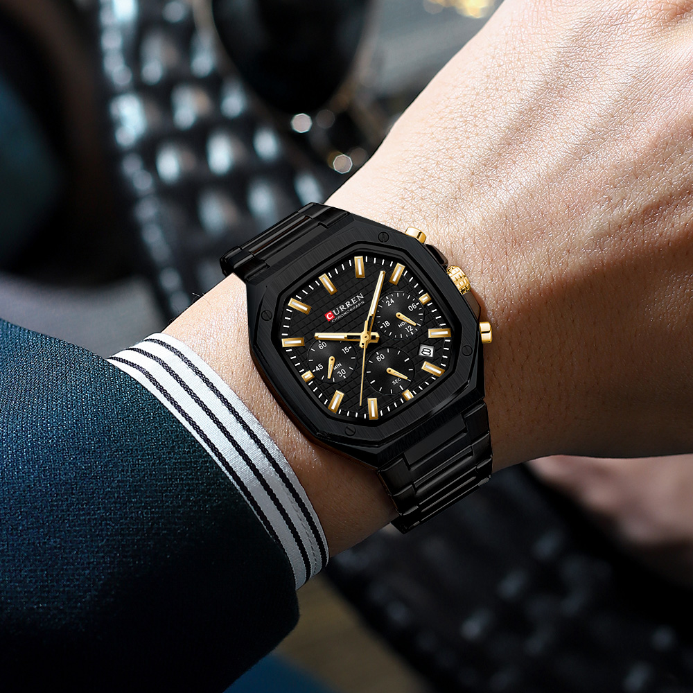 CURREN Роскошные квадратные ча – обзор и цена Fashion Mens Watches