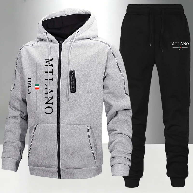 Итальянский модный мужской ком – обзор и цена Men'S Fashion Zipper Hoodie