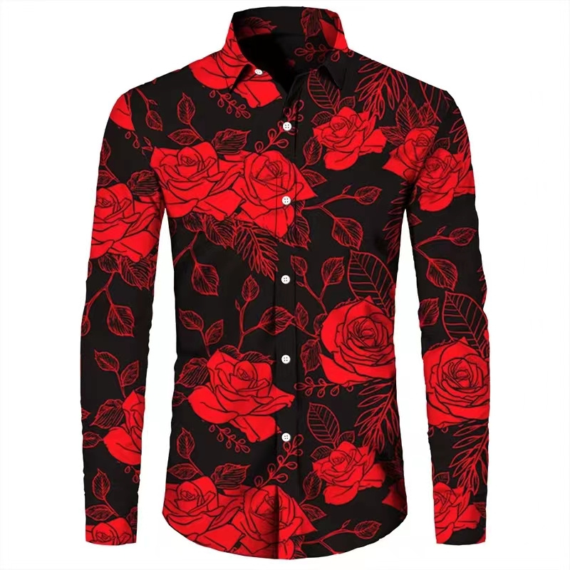 Модные мужские рубашки с 3D-пр – обзор и цена Mens Fashion Top